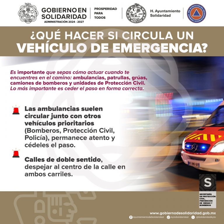 ¿QUÉ HACER SI CIRCULA UN VEHÍCULO DE EMERGENCIA - 02