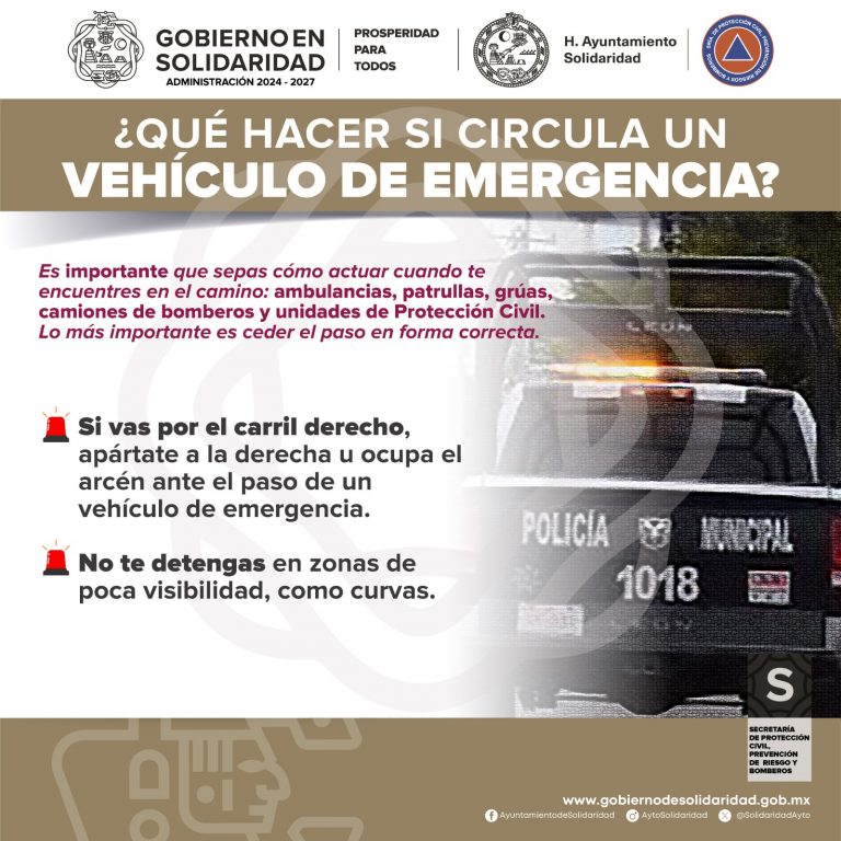 ¿QUÉ HACER SI CIRCULA UN VEHÍCULO DE EMERGENCIA - 03