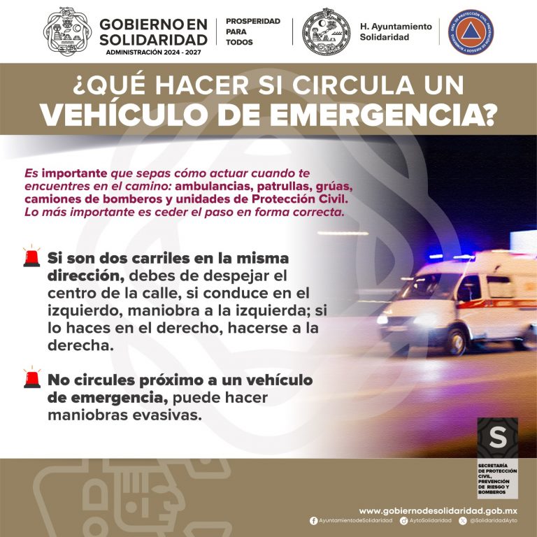 ¿QUÉ HACER SI CIRCULA UN VEHÍCULO DE EMERGENCIA - 04