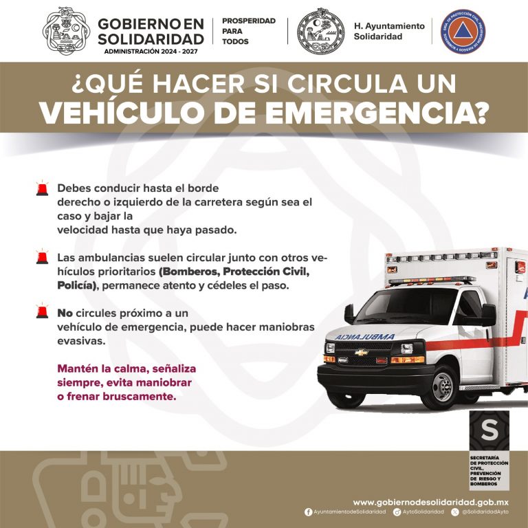 ¿QUÉ HACER SI CIRCULA UN VEHÍCULO DE EMERGENCIA - 05