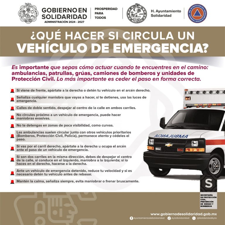 ¿QUÉ HACER SI CIRCULA UN VEHÍCULO DE EMERGENCIA - 06