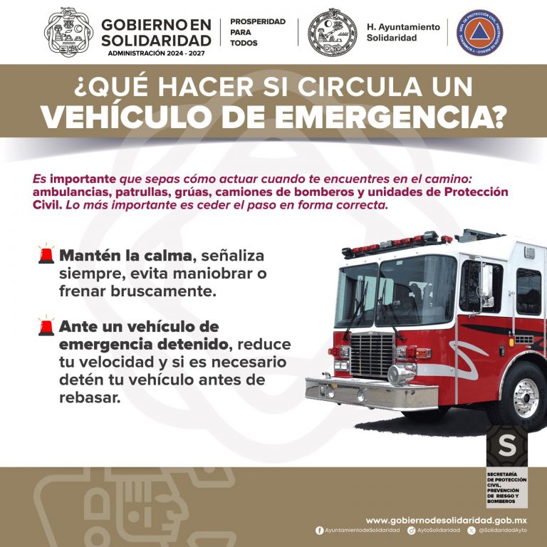 ¿QUÉ HACER SI CIRCULA UN VEHÍCULO DE EMERGENCIA - 07