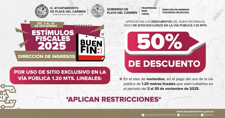 POR USO DE SITIO EXCLUSIVO 1.20 MTS